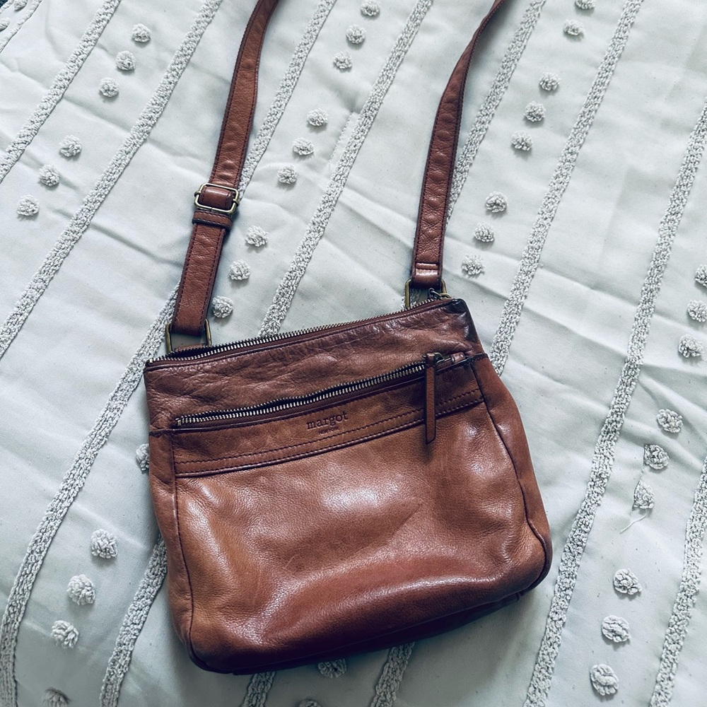 Leather crossbody